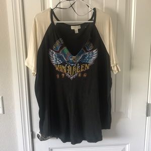 Plus-Sized band tee, great as an oversized tee